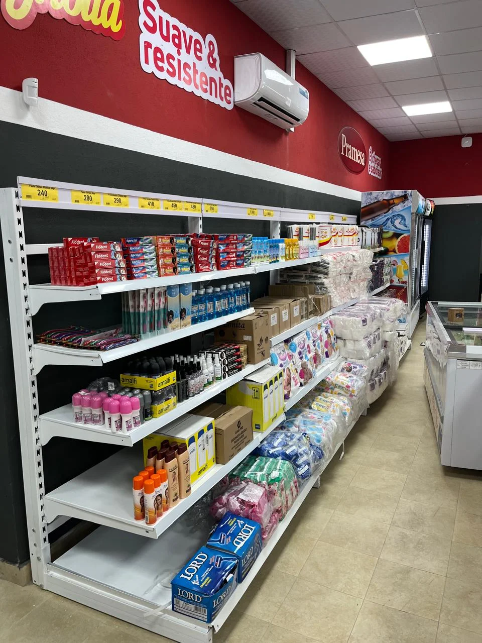 Estantes Supermercado Configuração
